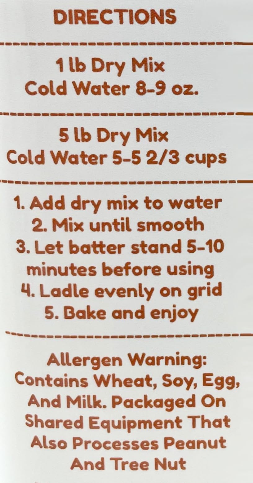 Waffle Cone Mix By Dasher's Spice & Beans | Made in America | 5 lb