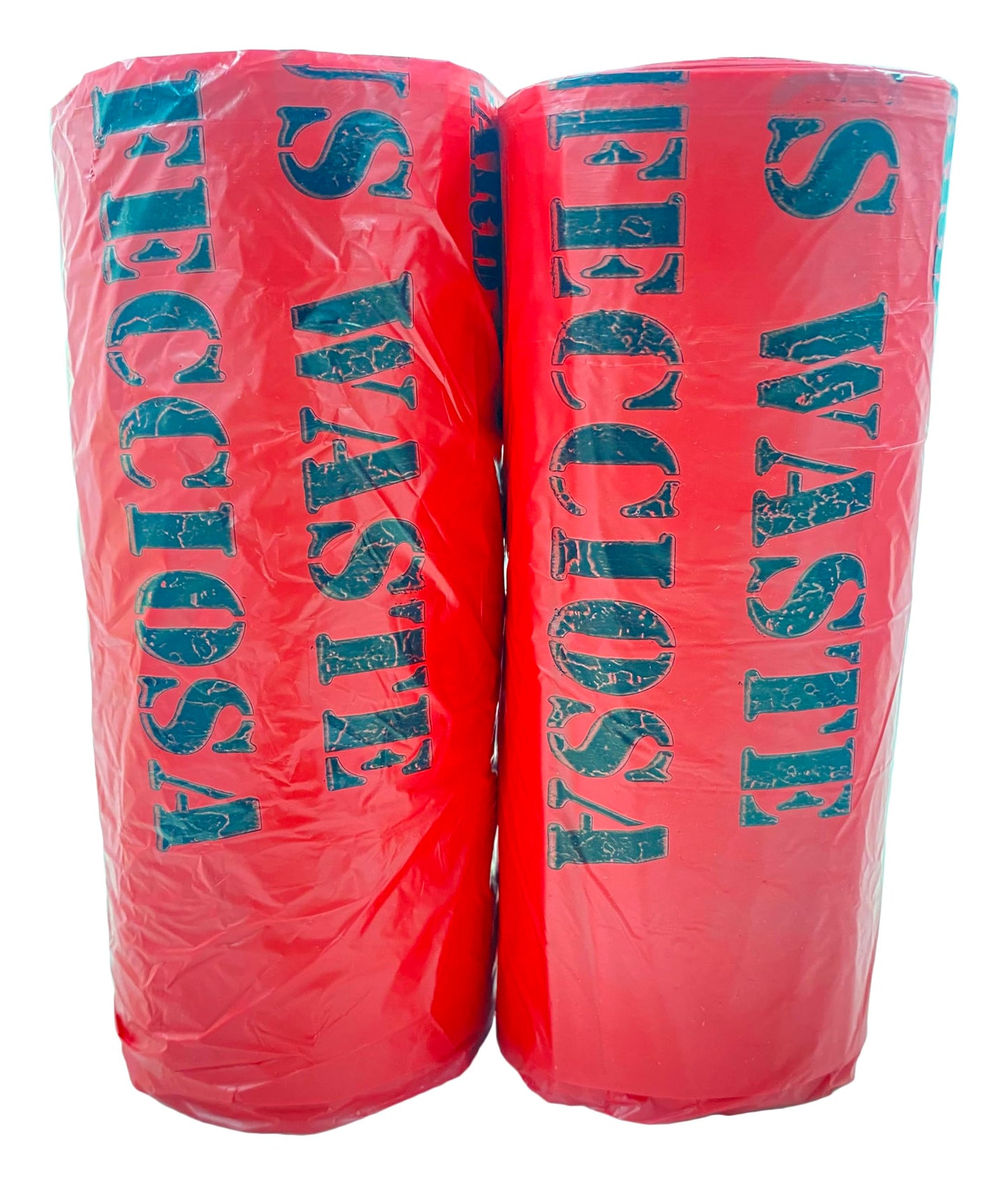 Bits N Things Infectious Biohazard Waste Bags Hazardous Trash Can Liners | Medical Grade No Leak Bags | Great for Lab Containers, Swabs, Pads, Gloves | (Red, 50 Count - 33" x 40" (30 Gallon))