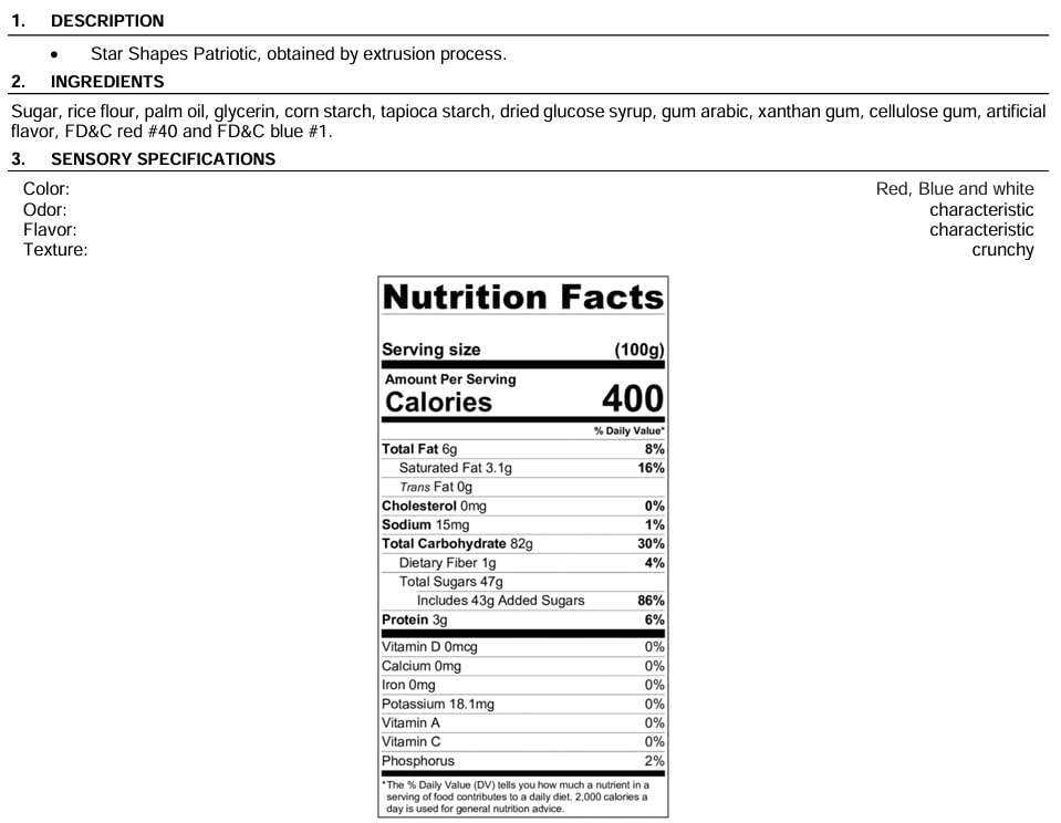 Bits N Things Sprinkles | Bulk Pack | Kosher | 5 lb (Patriotic Star)