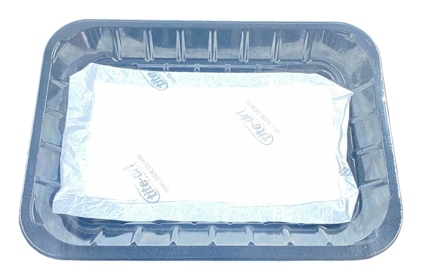 Bits N Things Clear Plastic Tray | 6 x 8-3/8 x 1-1/8 | Display Fresh Meats, Vegetables, or Fruits | 125 Count