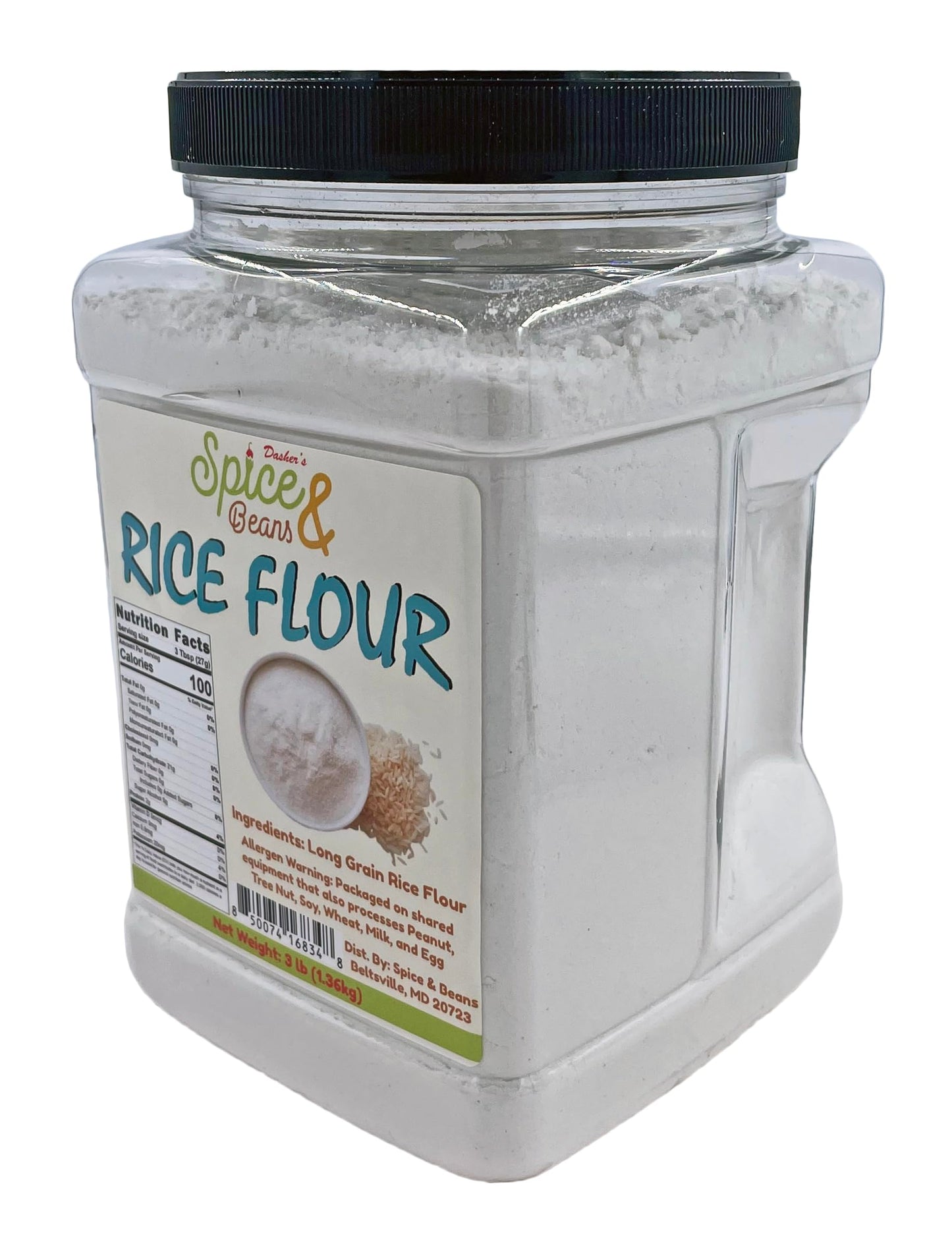 Dasher's Spice & Beans Rice Flour 3 lb