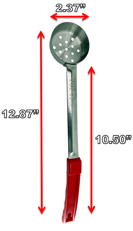 Stainless Steel Portion Control Serving Spoons | Combo Packs (2oz, 3oz, 4oz Perforated)