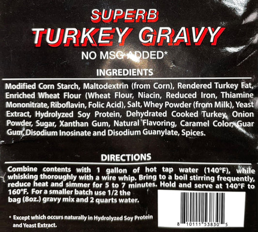 Bits N Things Superb Turkey Gravy Mix | No MSG Added | 16 oz.