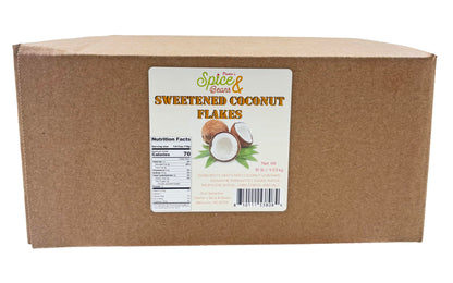 Dasher's Spice & Beans Premium Coconut Flakes | Sweetened | Packed in the USA | (10 lb.)