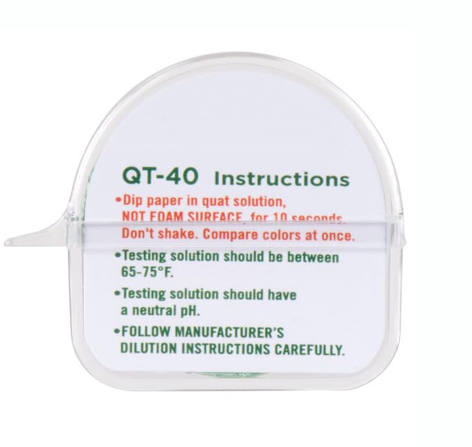 Bits N Things QT-40 Quaternary Dispenser Sanitizer Test Tape 15 Foot Roll - 0-500ppm (2 Pack)