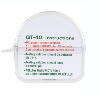 Bits N Things QT-40 Quaternary Dispenser Sanitizer Test Tape 15 Foot Roll - 0-500ppm (2 Pack)
