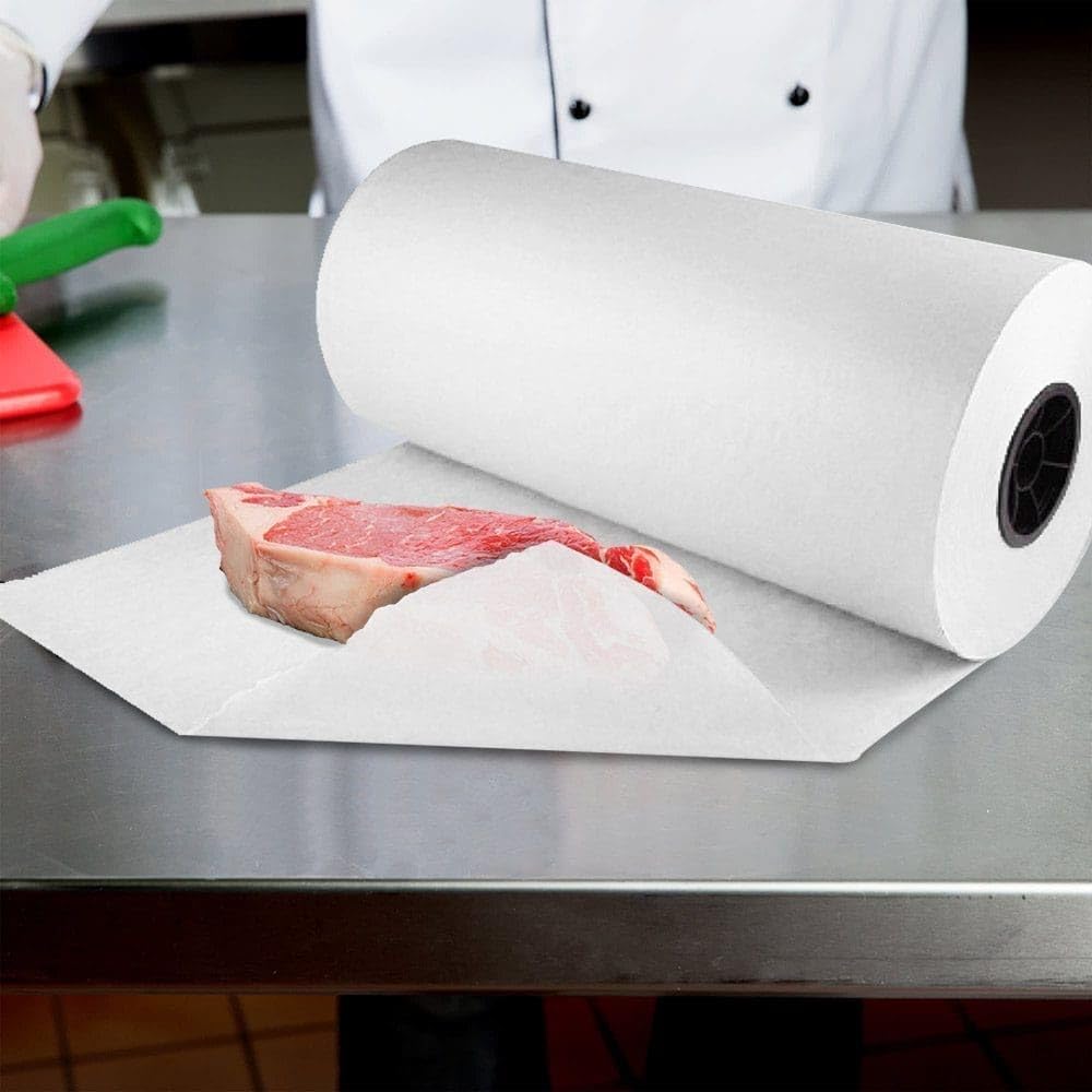 Bits N Things Treated Butcher Paper Roll 12'' x 700' | 40# Basis Weight | (White)