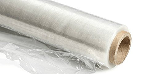 Bits N Things Plastic Food Film Seal Wrap in Cutter Dispenser, Stretch Tight, Food Service Grade, 12" x 2000' Square Feet Roll