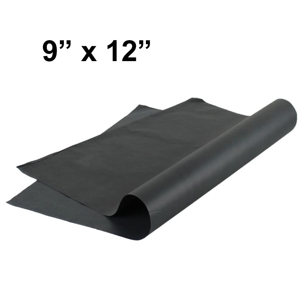 Bits N Things 9" x 12" Steak Paper Sheets | Butcher Paper | Wax Coated | Made in America | Pack of 500 (Black)