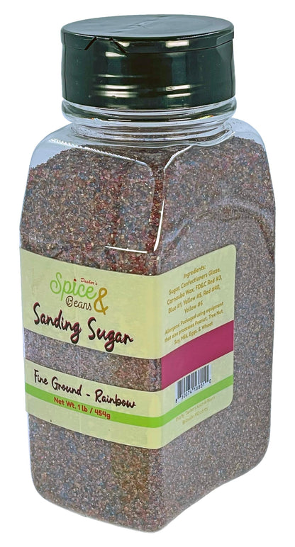 Dasher's Spice & Beans Sanding Sugar | 1 lb Container | Made in USA |