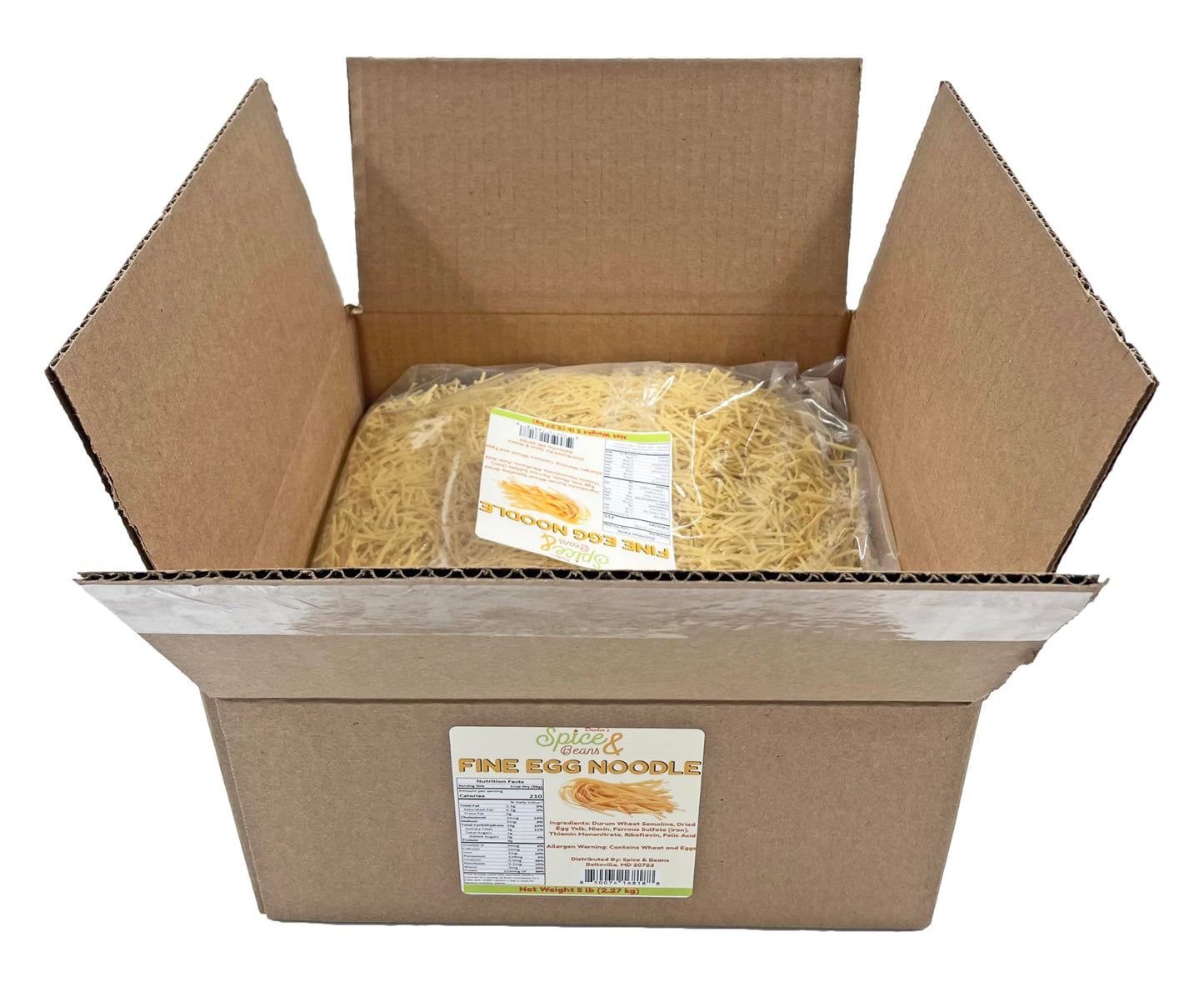 Pasta Noodles by Dasher's Spice & Beans | 100% Durum Semolina Flour |