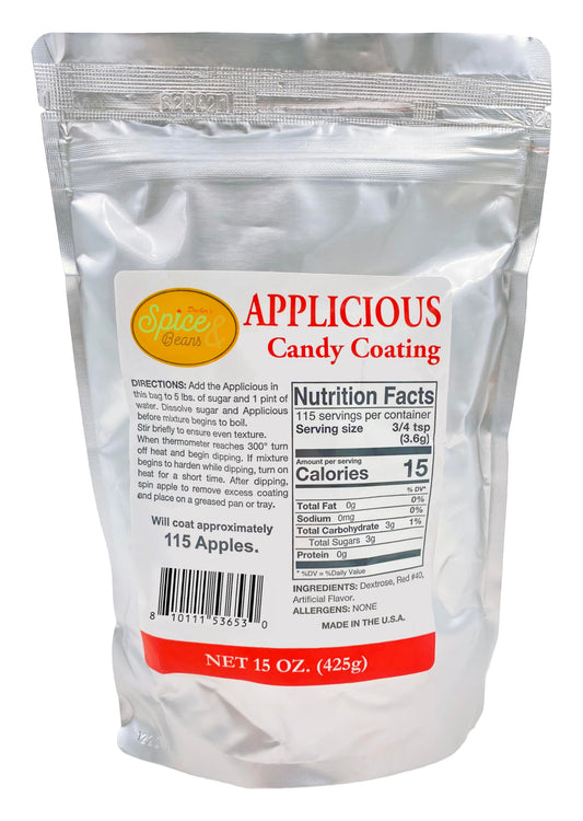 Applicious Candy Apple Coating Mix by Dasher's Spice & Beans - 15 oz.