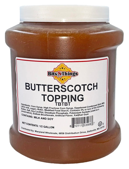 Bits N Things Butterscotch Dessert Topping | Ice Cream, Sundaes, Pie | Kosher | 64 oz.