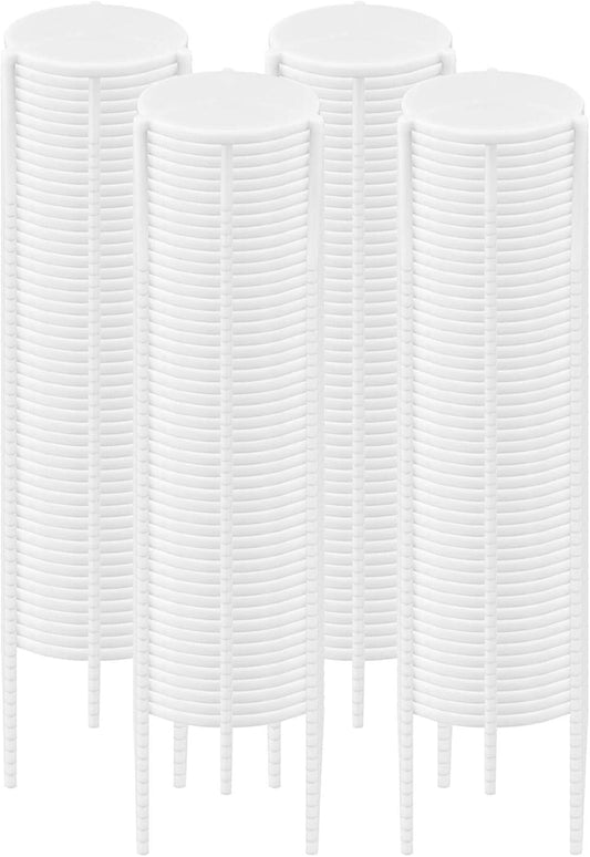 Bits N Things (1000 Pack) Pizza Saver Stand, White Plastic Stack