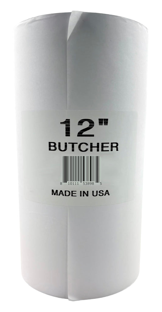 Bits N Things Treated Butcher Paper Roll 12'' x 700' | 40# Basis Weight | (White)