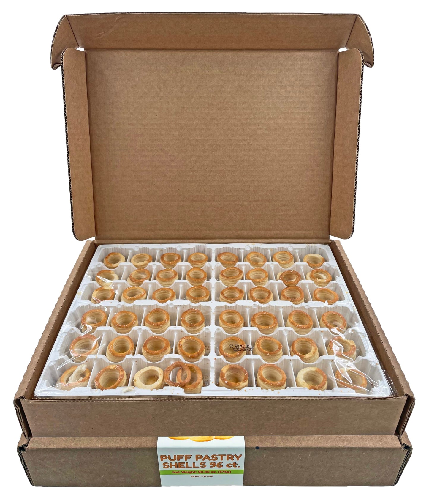 Gourmet Puff Pastry Shells | Ready To Use | By Dasher's Spice & Beans | 20.32 oz. (96 Count)