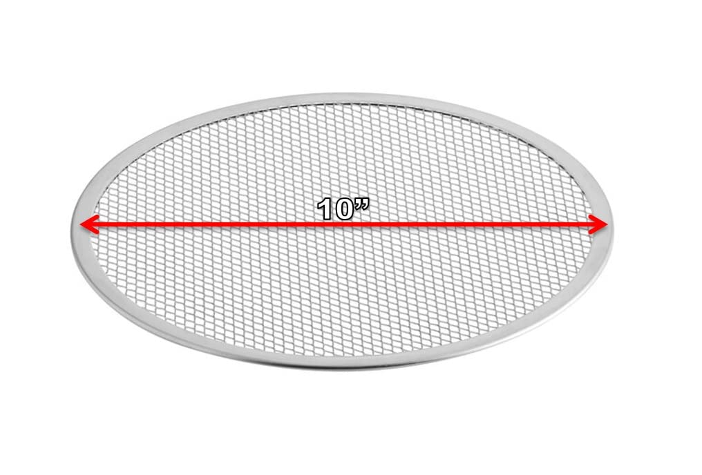 Bits N Things Pizza Screen | Seamless Round Aluminum Mesh | Baking Tray for Home Kitchen Restaurant |10 INCHES 2 PACK.