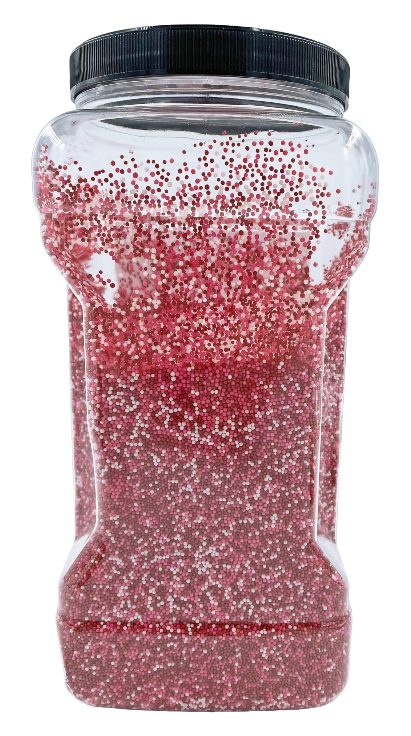 Bits N Things Red, White & Pink Nonpareil Sprinkles | Lover's Blend | Topping & Decoration | 5 lb. Bulk Container