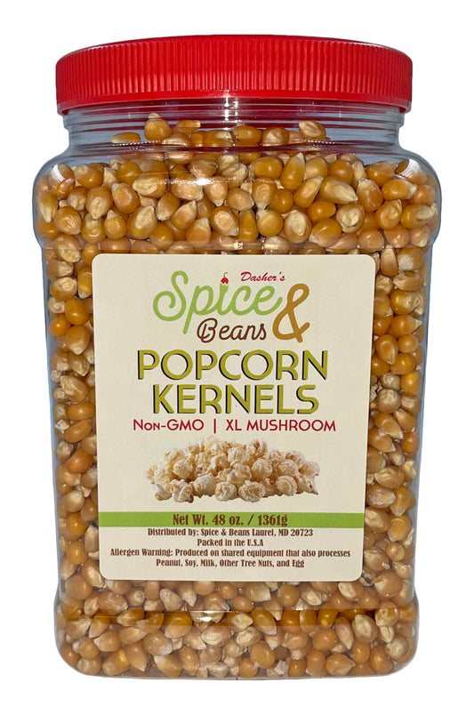 Popcorn Kernels by Dasher's Spice & Beans | Non-GMO |