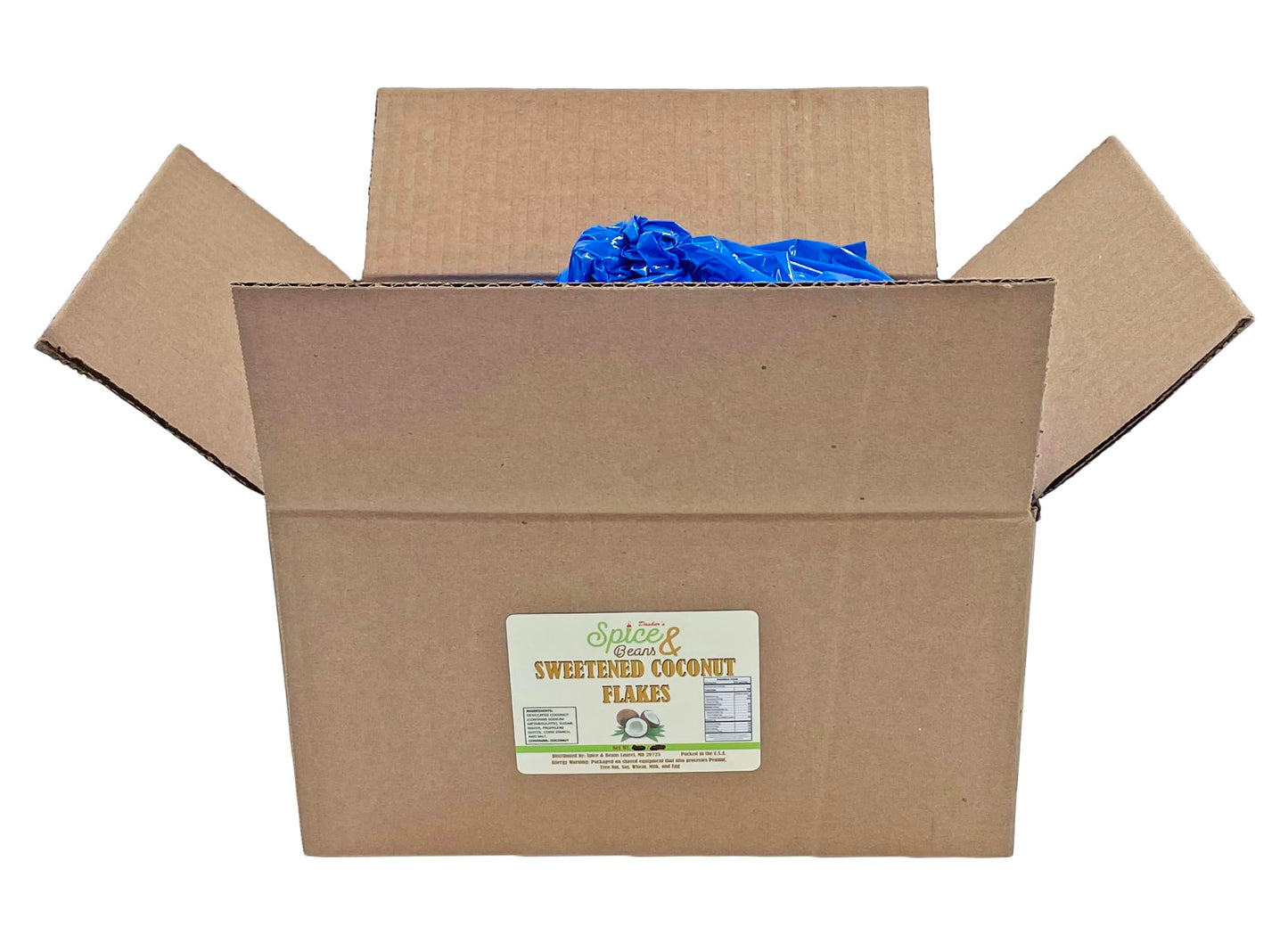 Dasher's Spice & Beans Premium Coconut Flakes | Sweetened | Packed in the USA | (10 lb.)