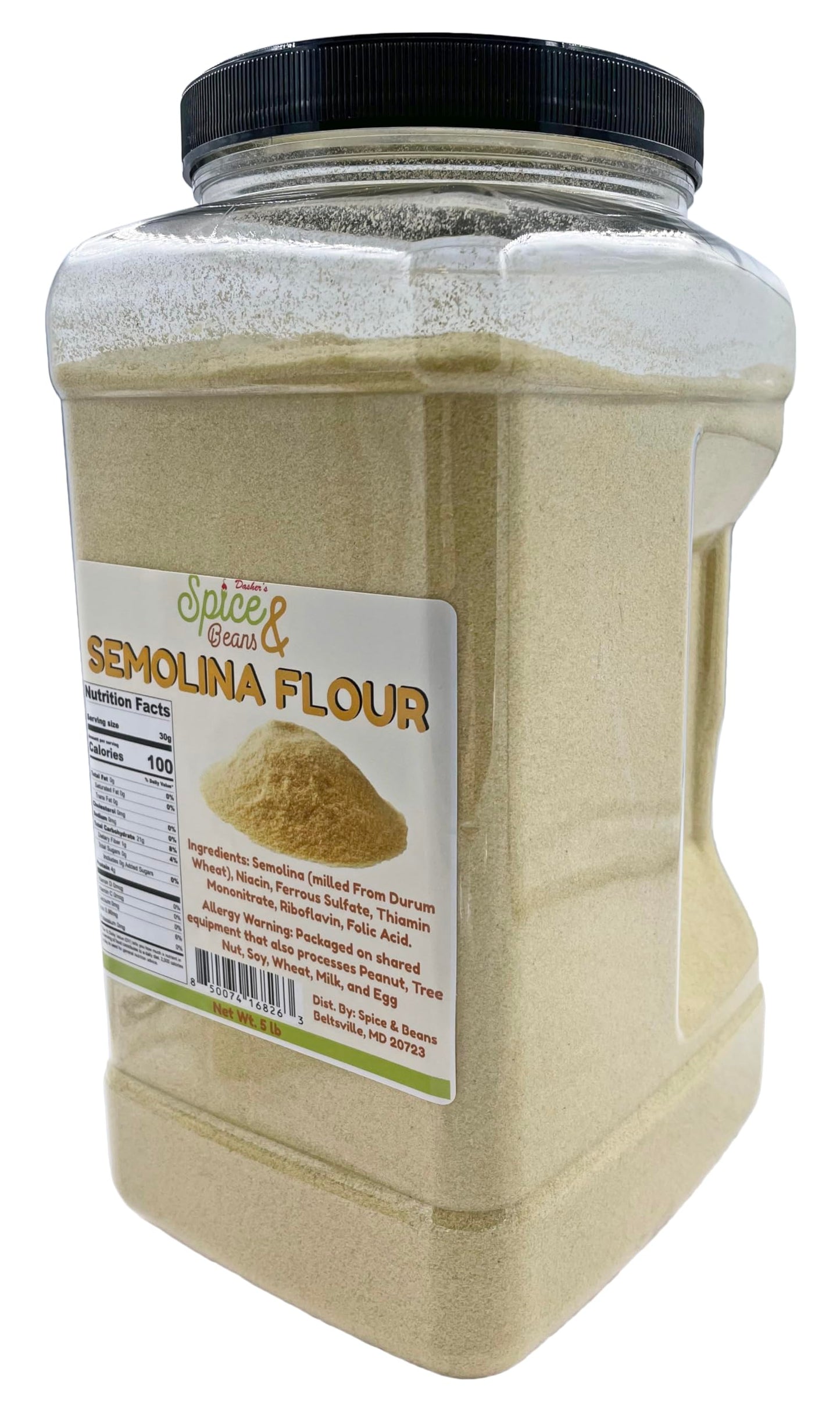Semolina Flour | Made In America | By Dasher's Spice & Beans |