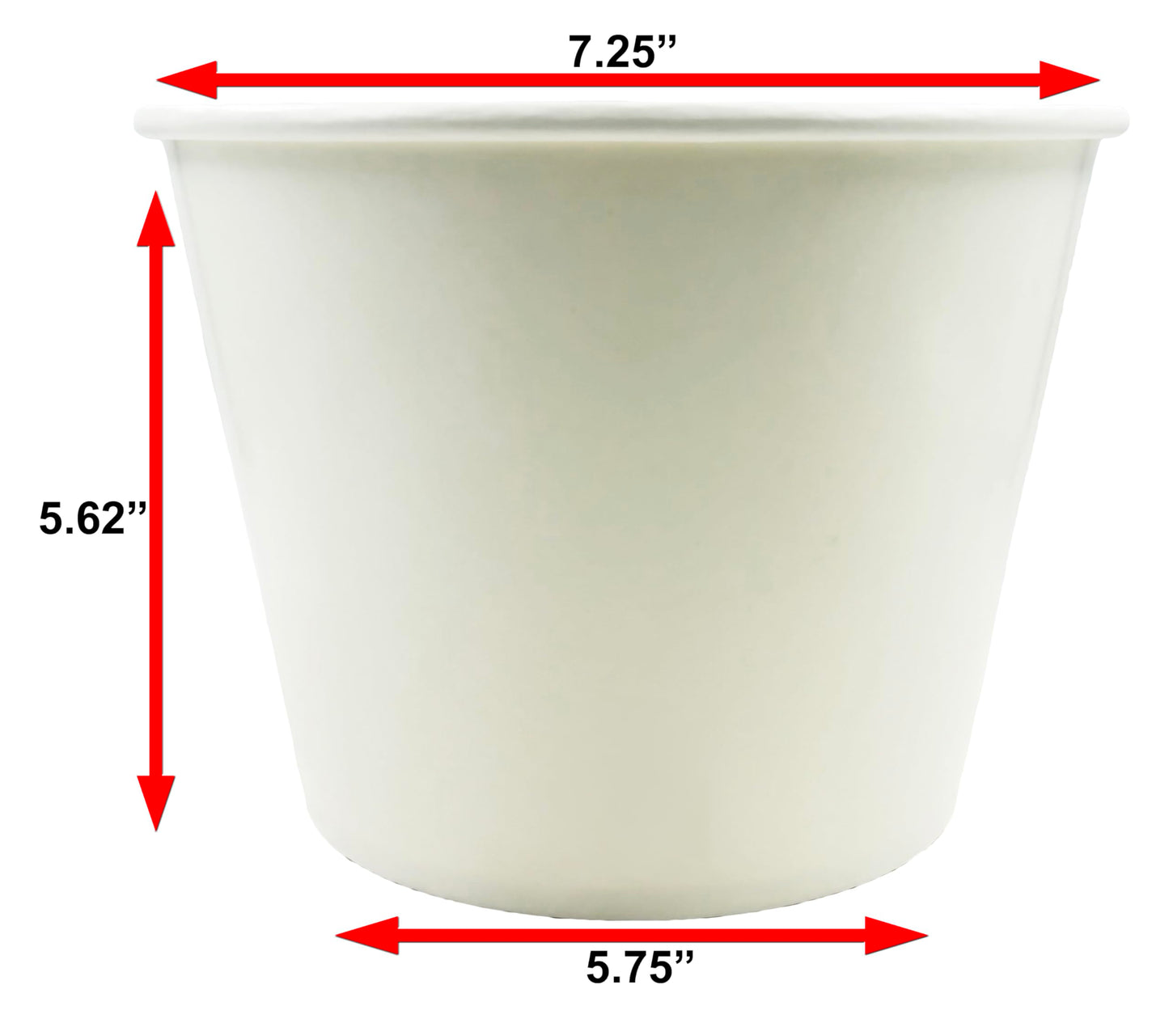 Bits N Things White Paper Ice Bucket | Disposable | 5 lb. Capacity | 20 Count