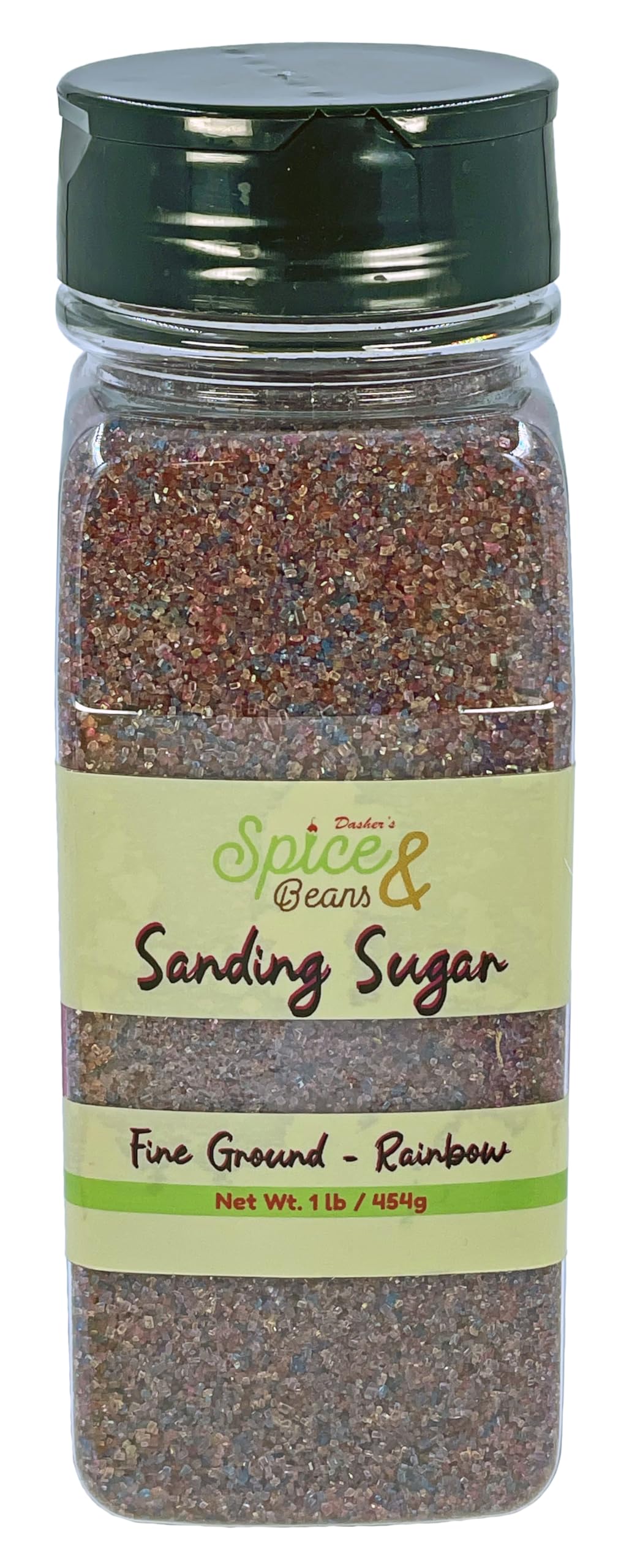 Dasher's Spice & Beans Sanding Sugar | 1 lb Container | Made in USA |
