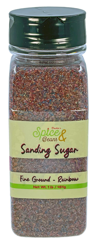 Dasher's Spice & Beans Sanding Sugar | 1 lb Container | Made in USA |