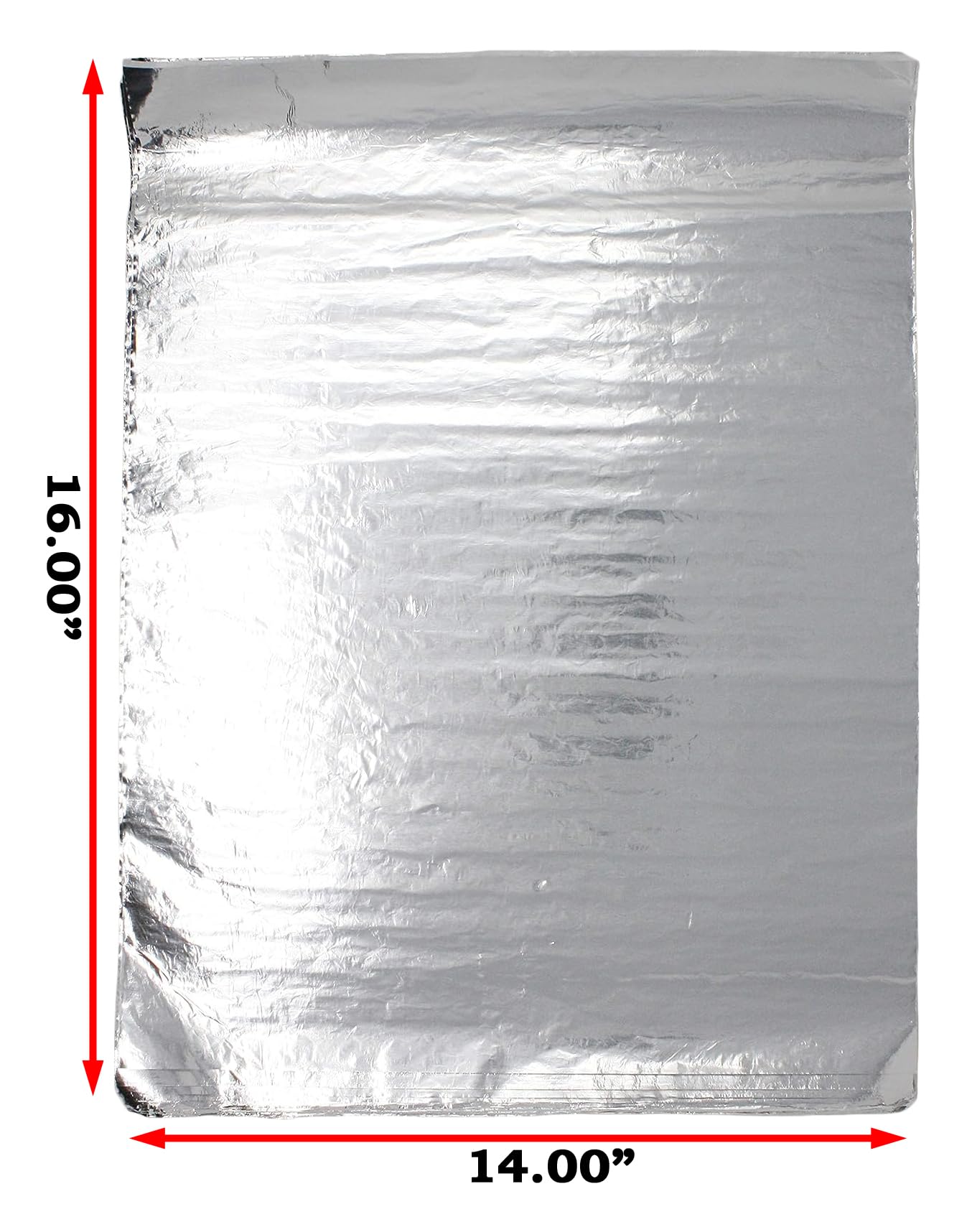 Bits N Things Insulated Foil Sandwich Wrap Sheets | 14" x 16" - Pack of 500