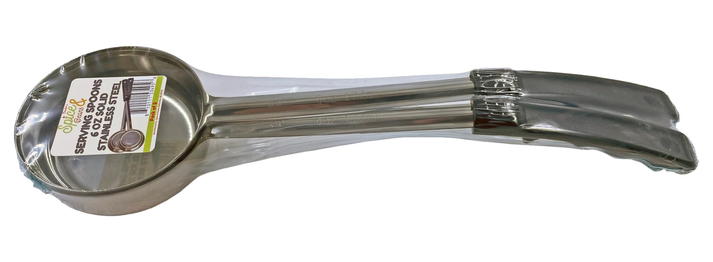 Stainless Steel Portion Control Serving Spoon - Pack of 2