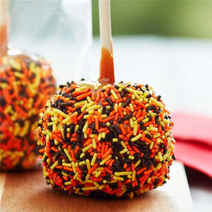 Bits N Things Orange, Yellow & Chocolate Halloween Sprinkles | Autumn Blend | Topping & Decoration | 5 lb. Bulk Container