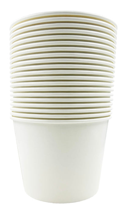 Bits N Things White Paper Ice Bucket | Disposable | 5 lb. Capacity | 20 Count