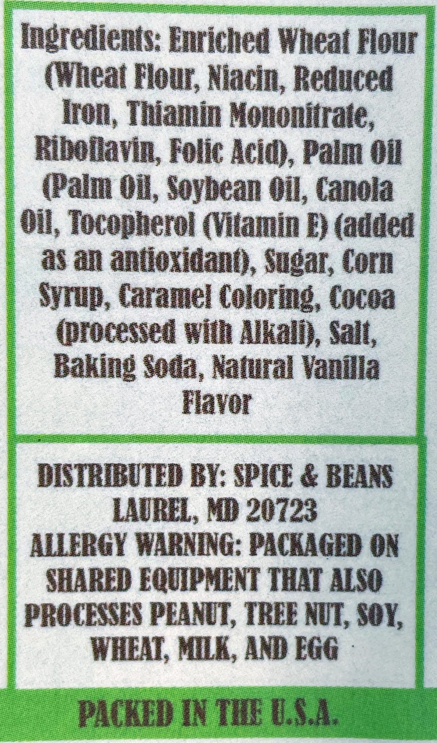 Dasher's Spice & Beans Ice Cream Topping & Cake Decoration |