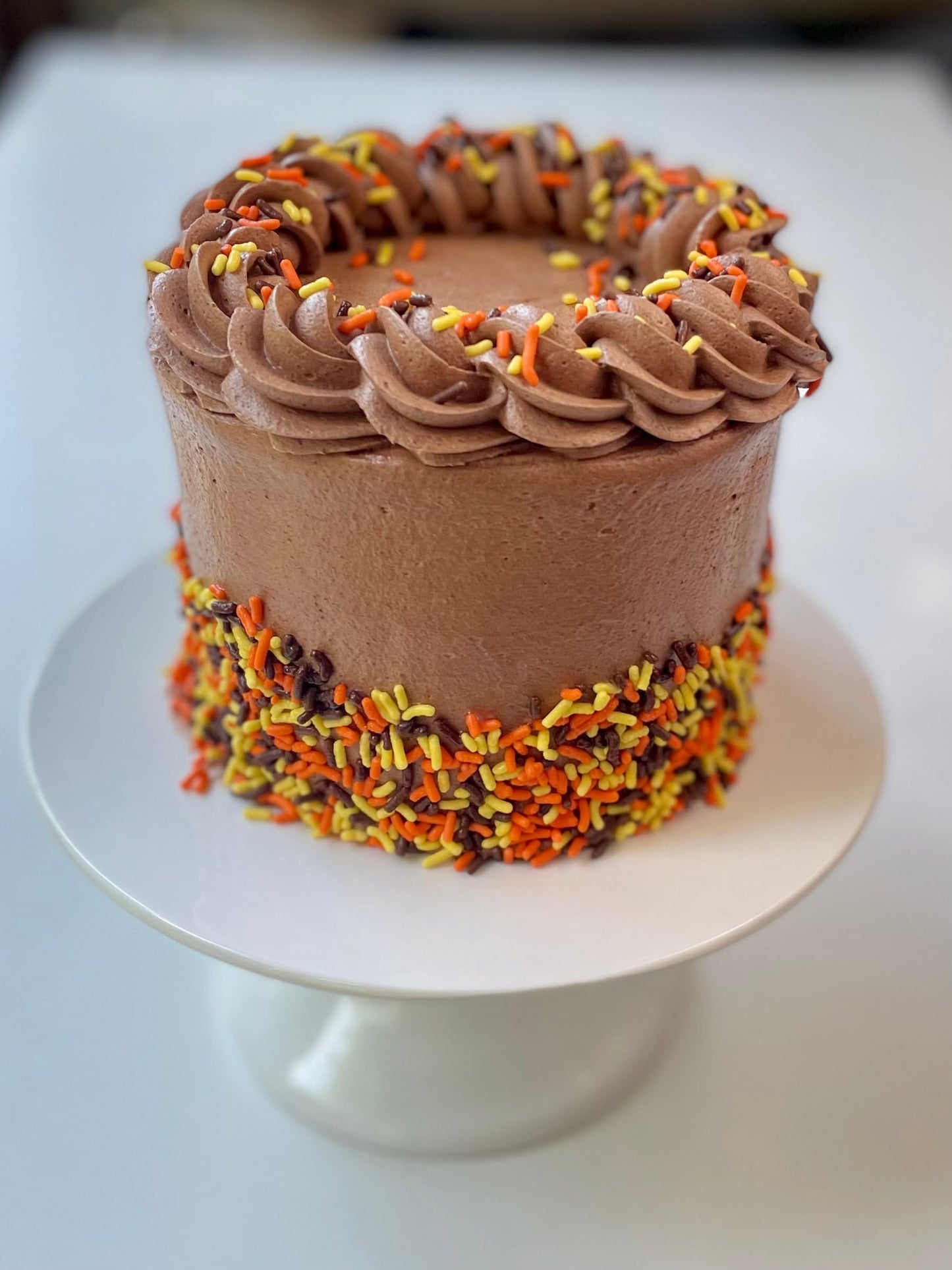 Bits N Things Orange, Yellow & Chocolate Halloween Sprinkles | Autumn Blend | Topping & Decoration | 5 lb. Bulk Container