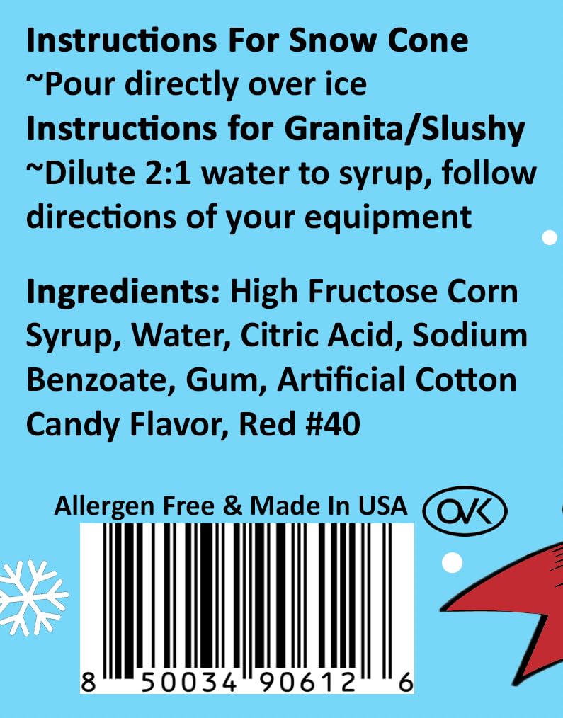 Bits N Things Flavoring Syrup | Gluten-Free | Snow Cone and Snowball |