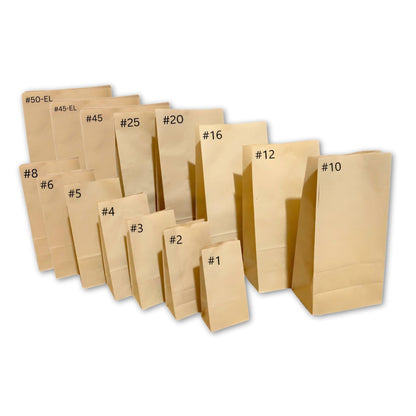 Bits N Things Kraft Paper Bag #1 | 3.5" x 2.37" x 6.87" | Standard Duty | 500 Count