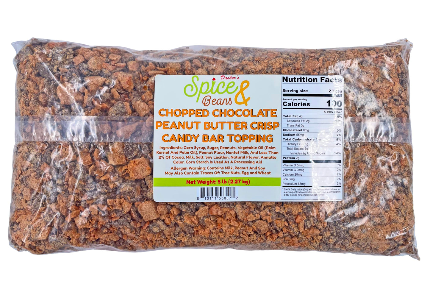 Chopped Dessert Topping | Kosher & Made in America | By Dasher's Spice & Beans |