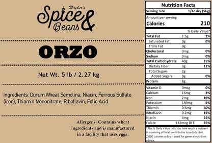 Pasta Noodles by Dasher's Spice & Beans | 100% Durum Semolina Flour |