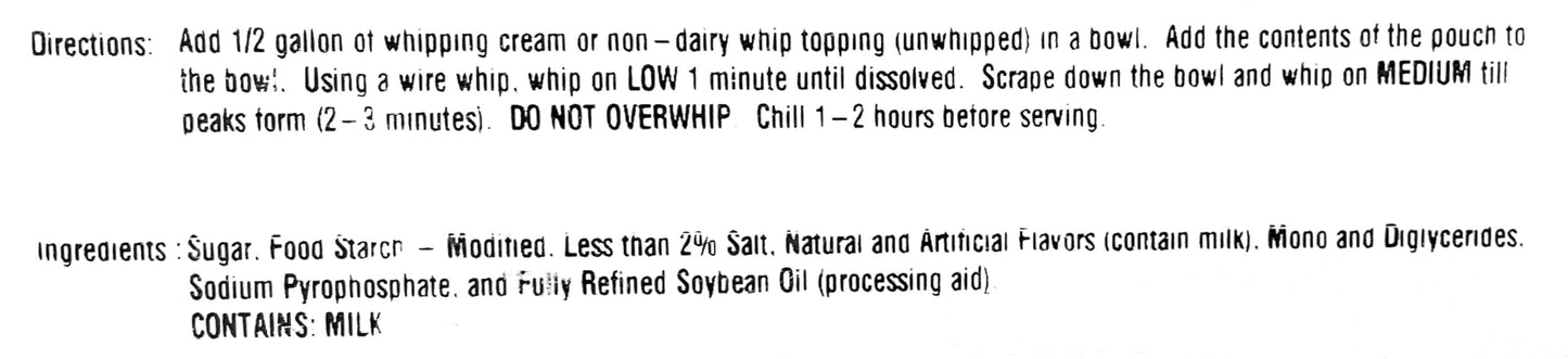 White Chocolate Mousse Mix | Naturally & Artificially Flavored Dessert Base | By Dasher's Spice & Beans | 1.07 lb.