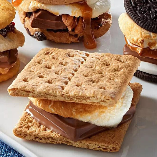 Graham Crackers, Portion Packaged in Twin Packs (40/2packs, 80 crackers total), by Dasher's Spice & Beans