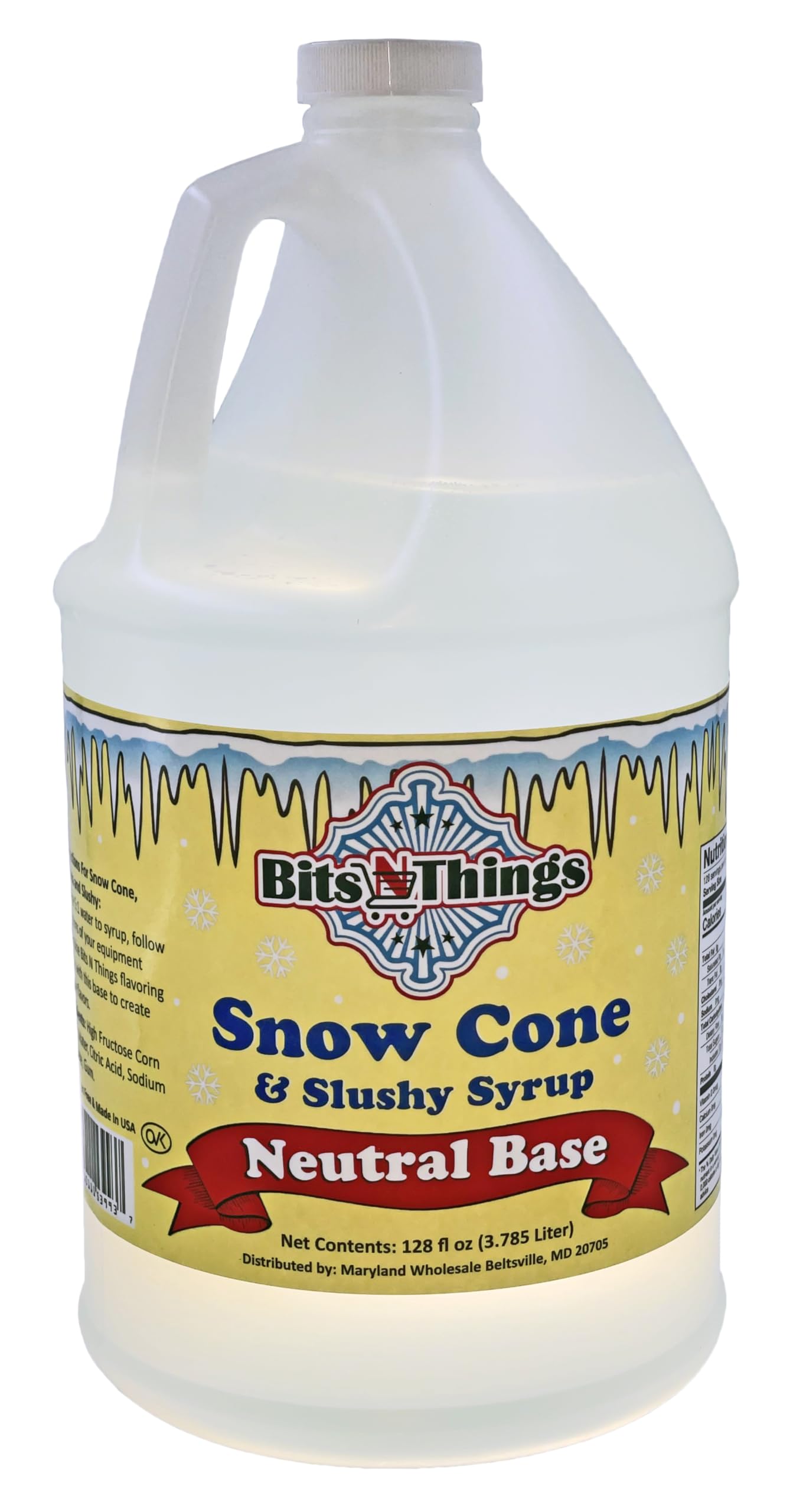 Bits N Things Flavoring Syrup | Gluten-Free | Snow Cone and Snowball |