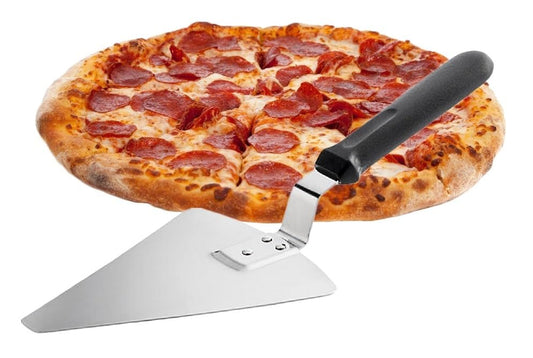 Bits N Things 13.25" Extra Large Pizza/Pie/Cake Server with Black Offset Handle | (2 Pack)