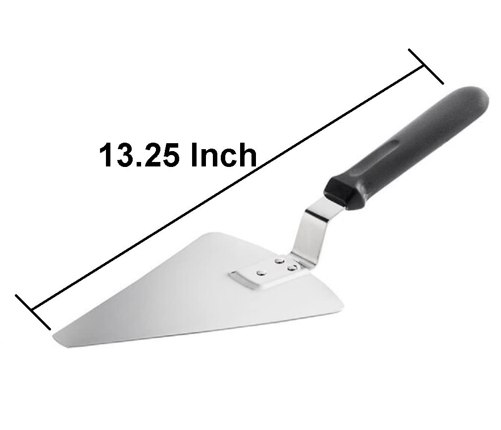 Bits N Things 13.25" Extra Large Pizza/Pie/Cake Server with Black Offset Handle | 1 Pack