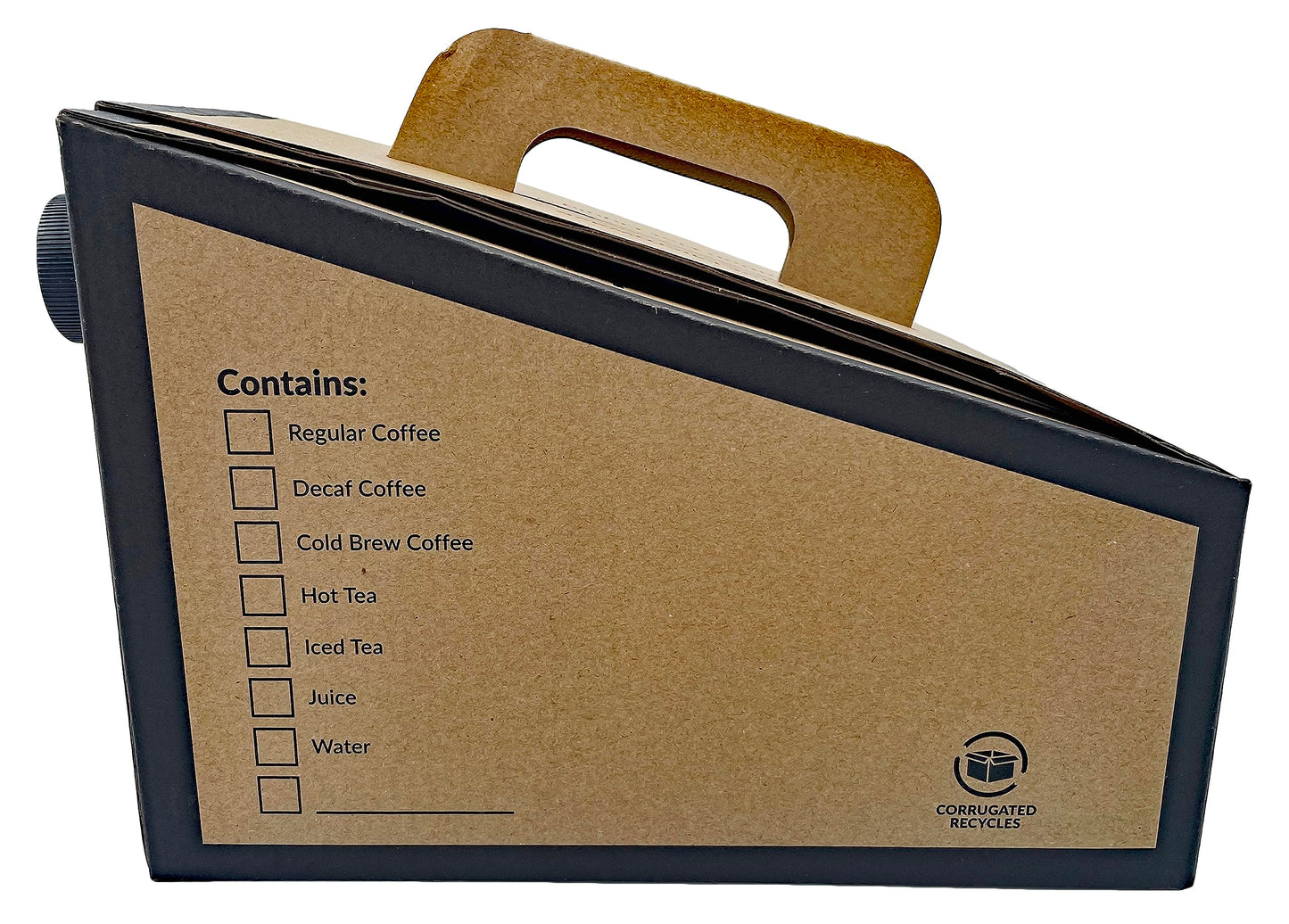 Disposable Coffee Dispenser, Insulated Hot/Cold Bulk Beverage Server Carafe, Box of Joe to Go 96 oz. - Pack of 5