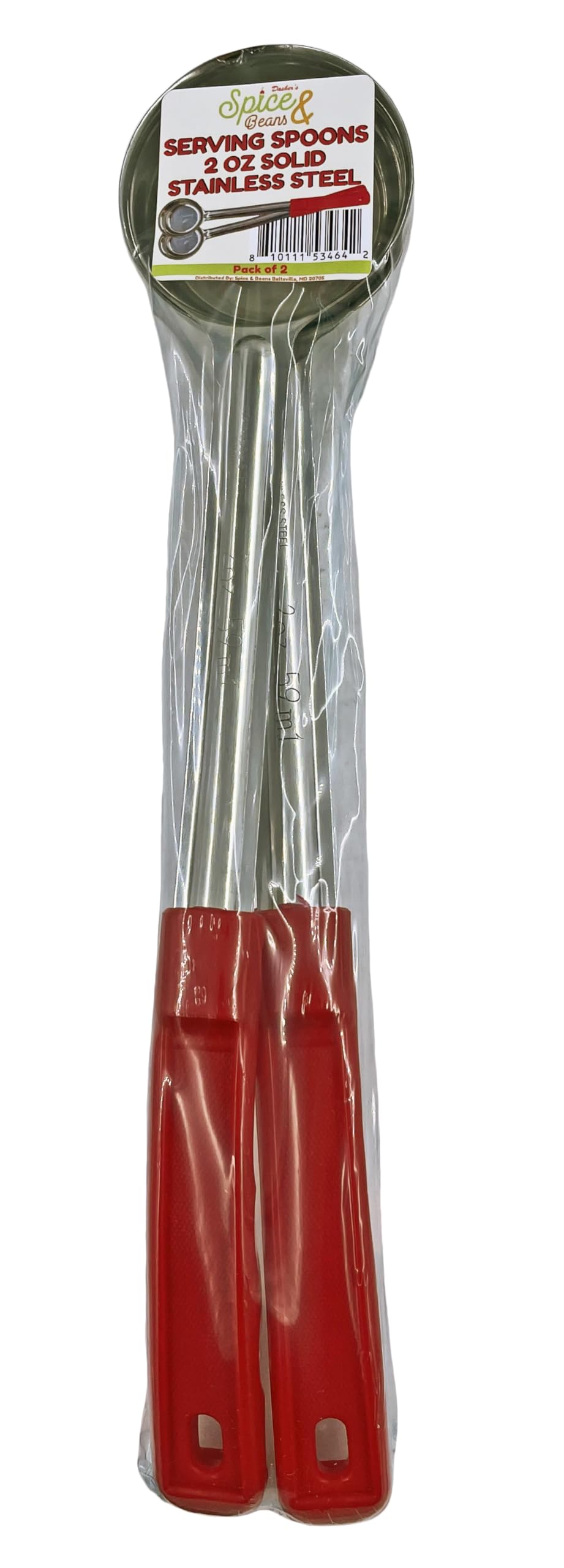 Stainless Steel Portion Control Serving Spoon - Pack of 2