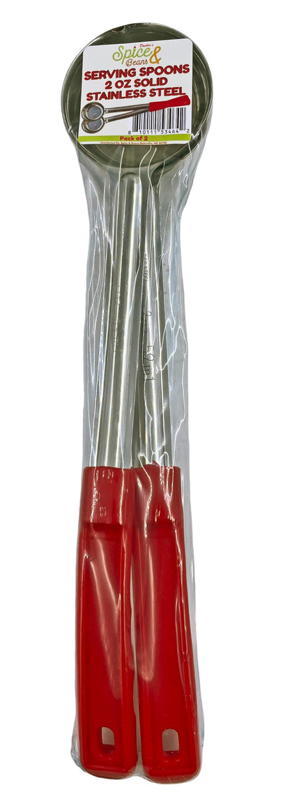 Stainless Steel Portion Control Serving Spoon - Pack of 2