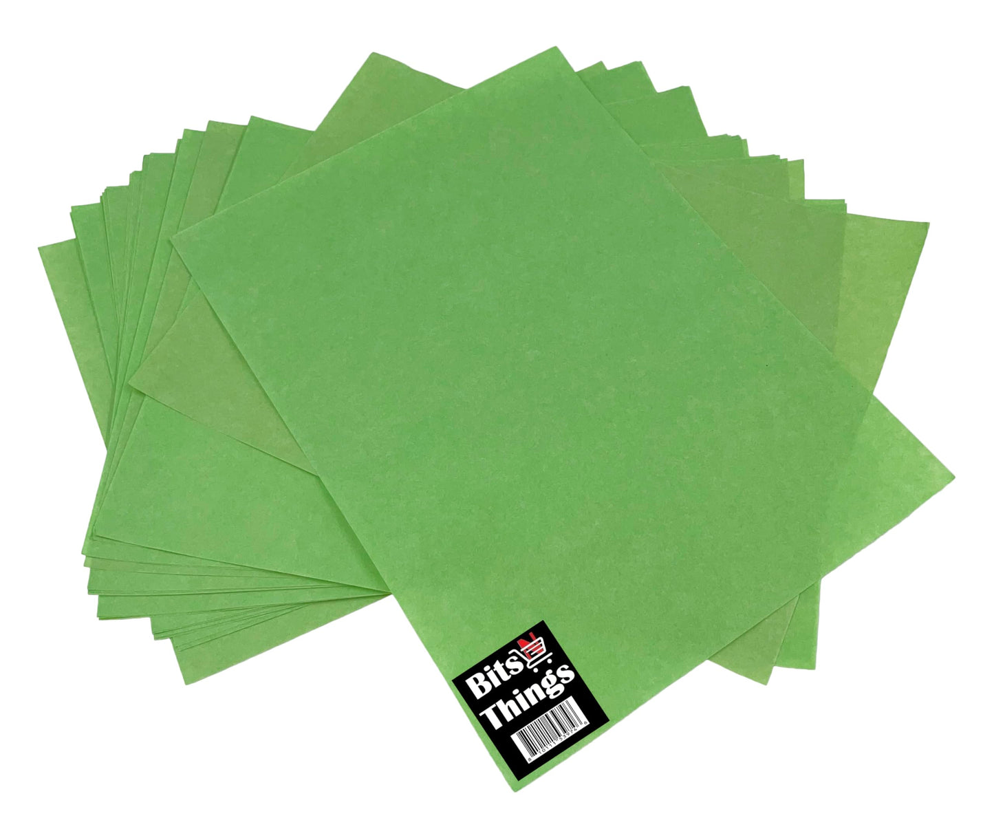 Bits N Things 9" x 12" Steak Paper Sheets | Butcher Paper | Wax Coated | Made in America | Pack of 500 (Green)