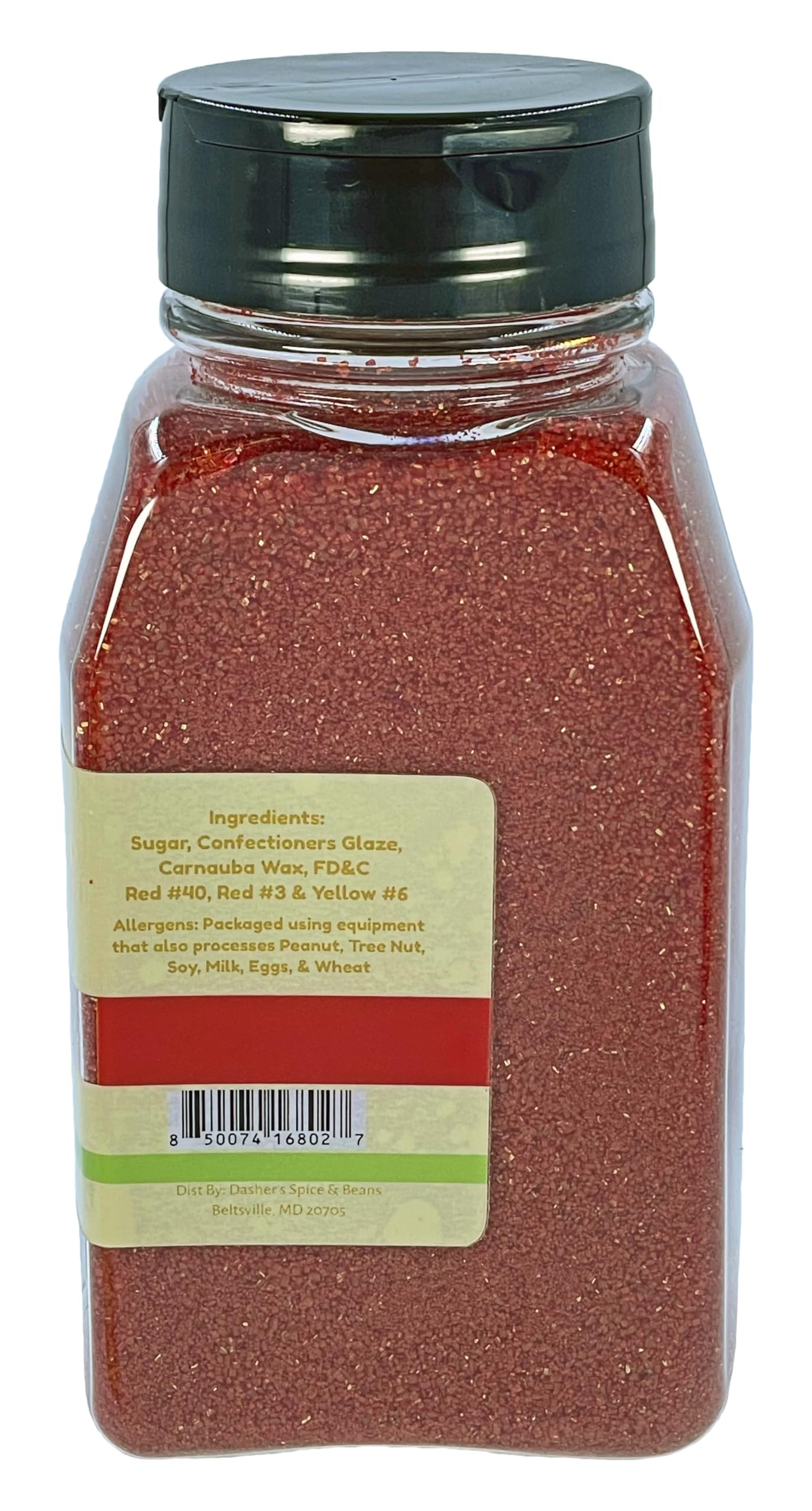Dasher's Spice & Beans Sanding Sugar | 1 lb Container | Made in USA |