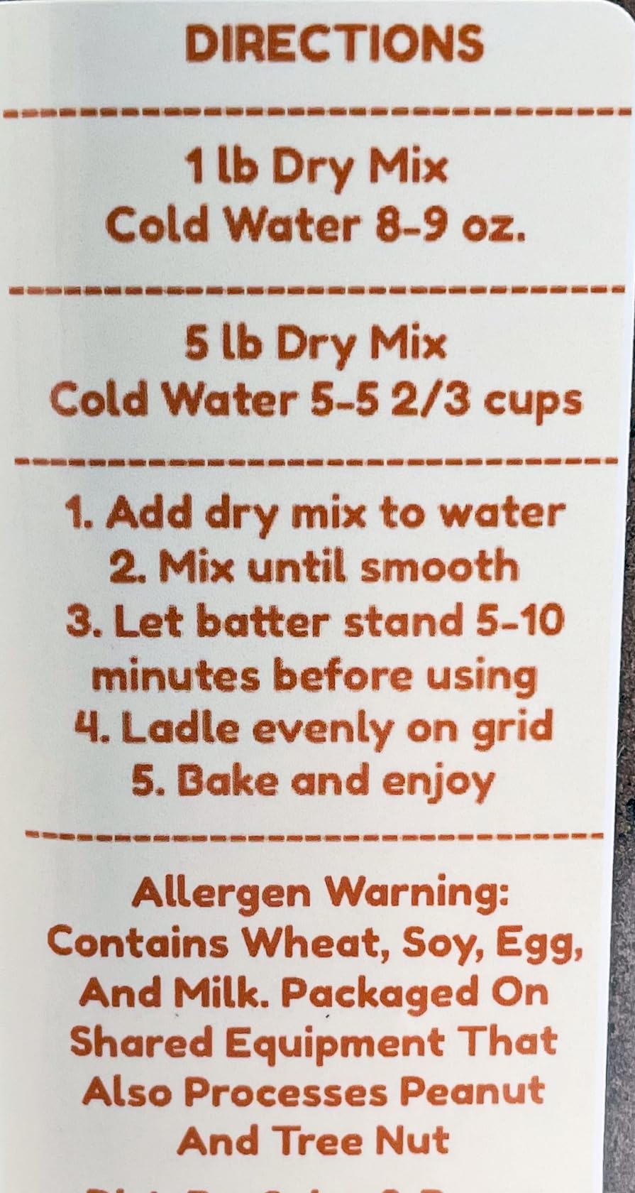 Waffle Cone Mix By Dasher's Spice & Beans | Made in America | 5 lb