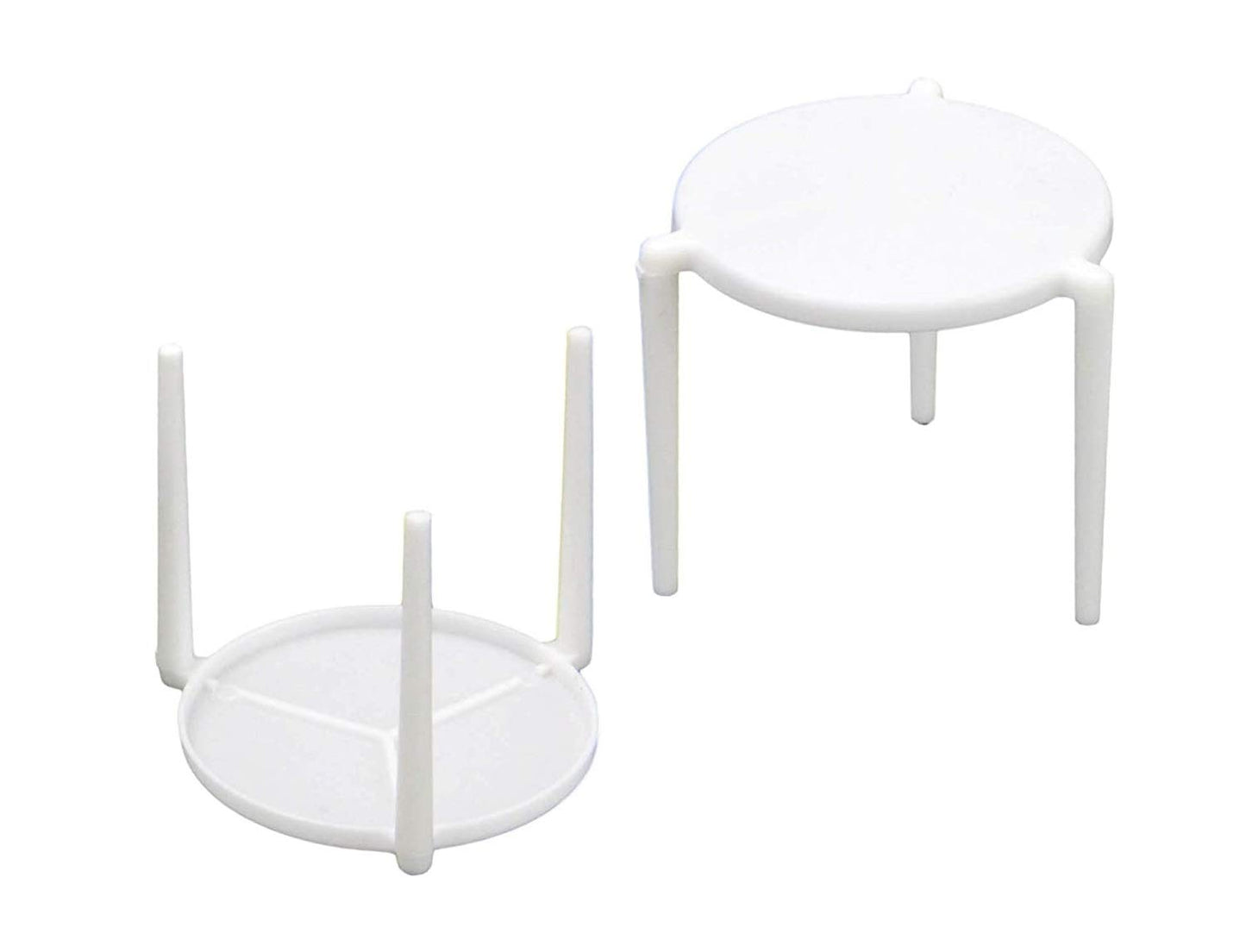 Bits N Things (1000 Pack) Pizza Saver Stand, White Plastic Stack